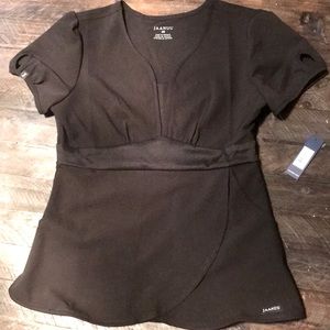 Jaanuu Keyhole Puff sleeves Scrub top